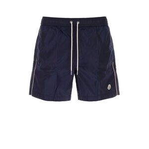 Moncler Men Dark Blue Nylon Swimming Shorts
